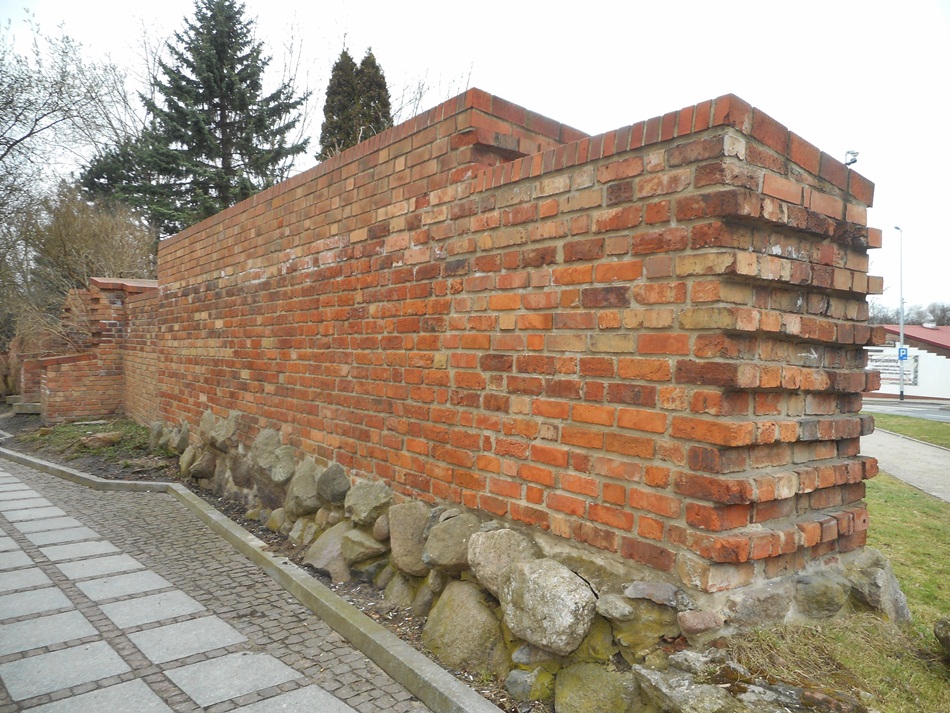 Fragment murów obronnych w Koszalinie
