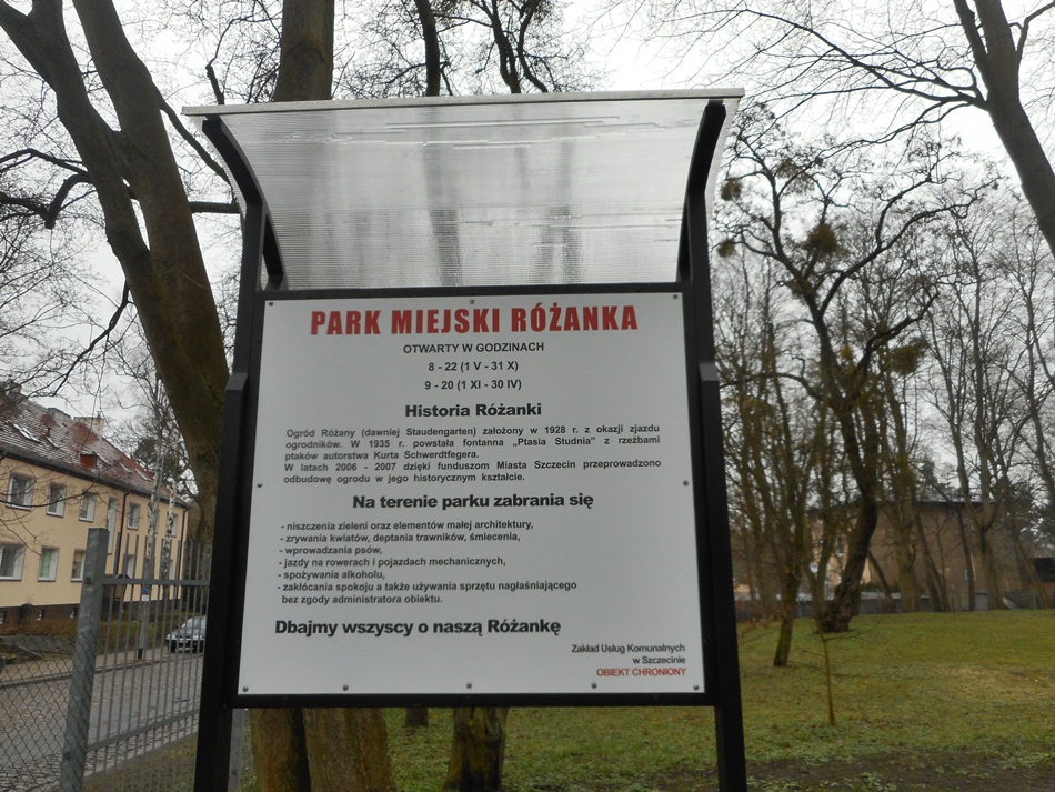 Park miejski Różanka w Szczecinie