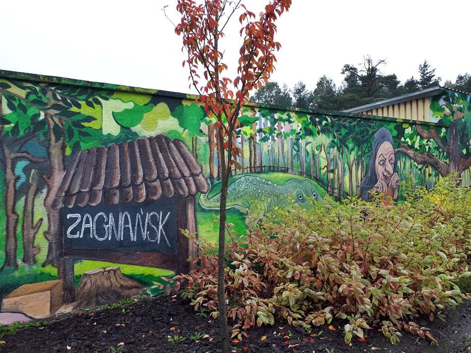Mural w Zagnańsku