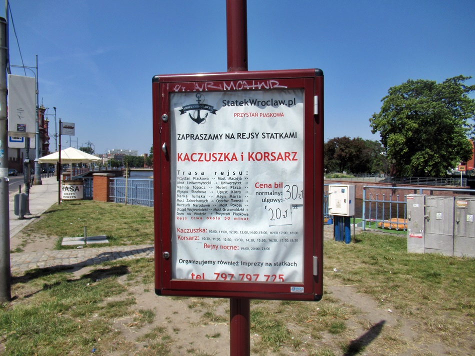 Rejs statkiem Kaczuszka we Wrocławiu