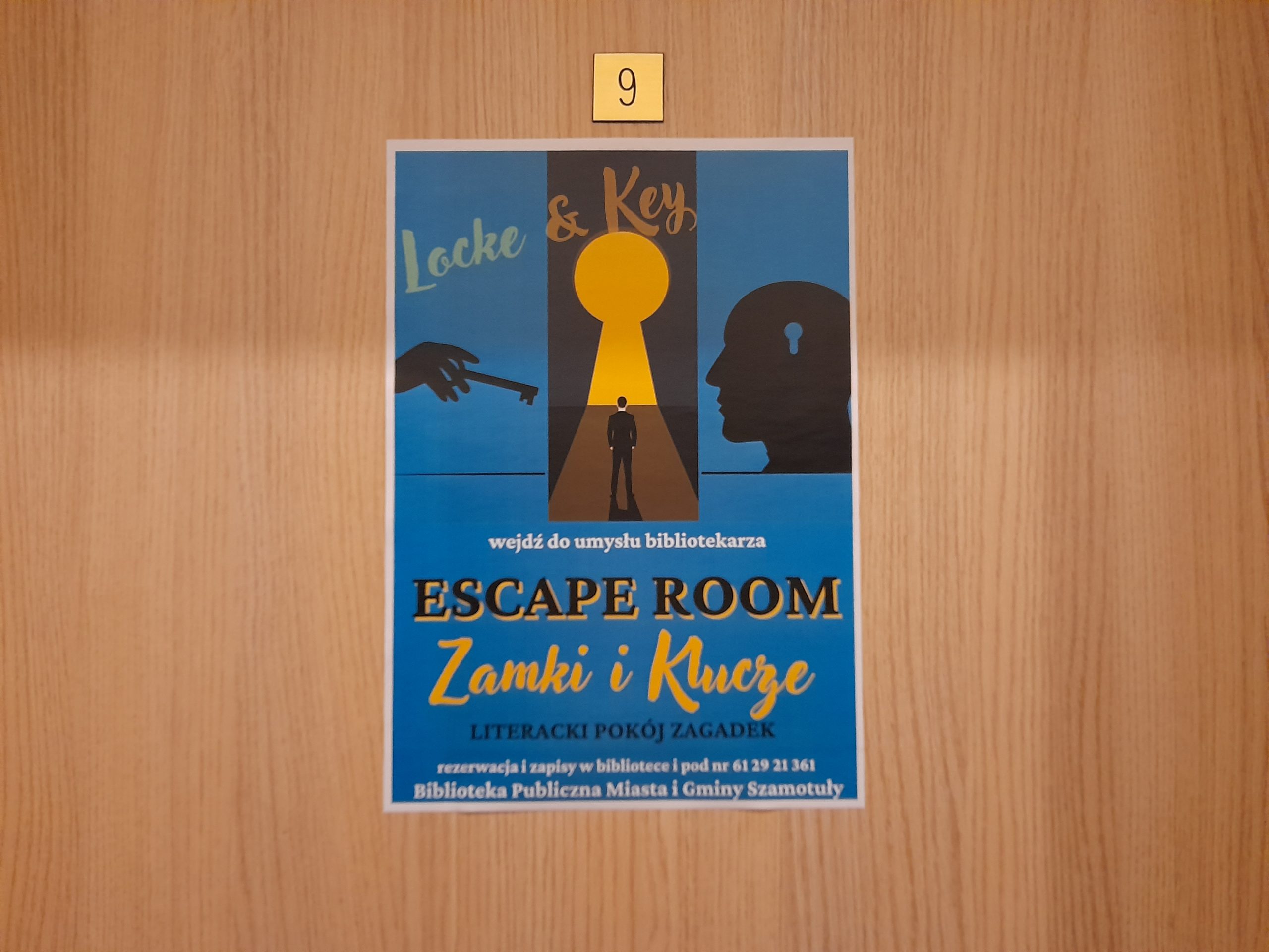 Escape room w Bibliotece Publicznej w Szamotułach